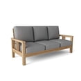 thumbnail image 3 of Anderson Teak South Bay Traditional Teak Deep Seating Sofa in Brown, 3 of 8