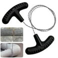 thumbnail image 3 of 70CM Manual Steel Rope Chain Saw Mini Cutting Chain Saw For Emergency (Black), 3 of 9