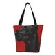 thumbnail image 1 of Balery Black Dog Red Background Bolsa de Hombro con Diseño, Bolsa Grande y Duradera, Bolsa Versátil para Compras, 1 of 6
