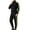 Black, variant on Men Tracksuit Set Zip Up Sets Bottoms Full Zip Casual Jogging Gym Suit Jacket with Pockets Green XXXL