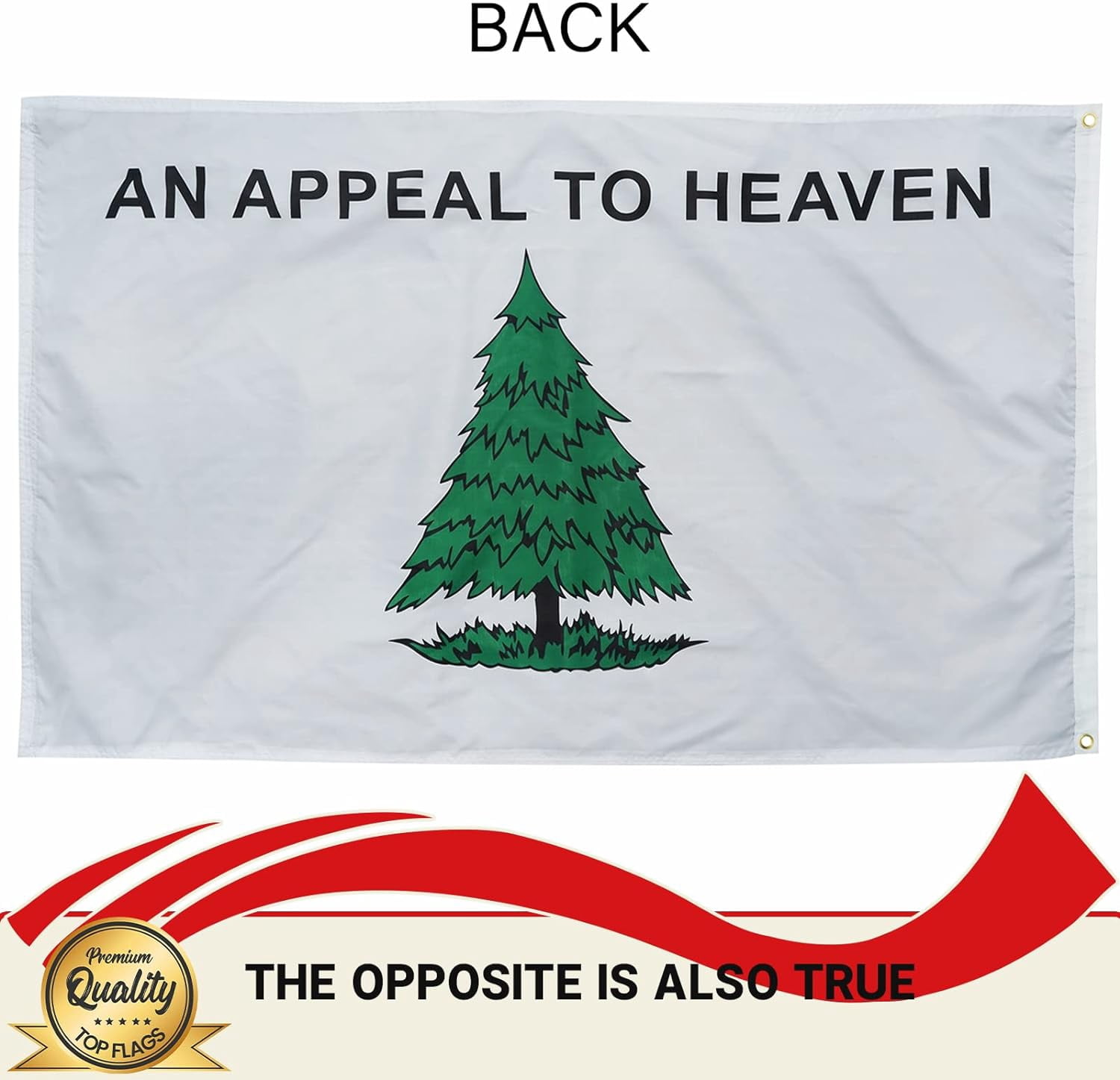 An Appeal To Heaven Flag 3x5 FT Double Side Flags for Outdoor lawn Banner,Heavy Duty Nylon Flags with Brass Grommets and Strips