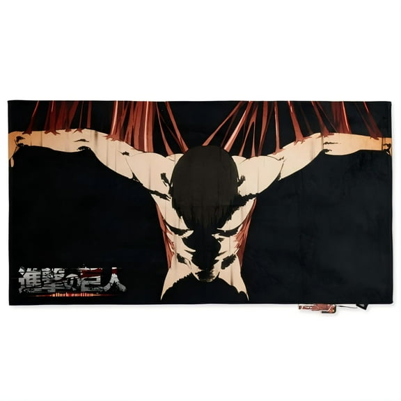 [Officially Licensed] Attack on Titan Bath Towel Quick-Dry Durable Anime Bath Towel for Bathroom, Pool