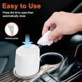 thumbnail image 3 of Car Trash Can, Mini Car Trash Bin with Lid, Leakproof Cup Holder Car Garbage Can with 20 Trash Bags, Vehicle Front Back Seat Organizers and Storage for Car, Home, Office, White, 3 of 7
