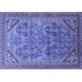 thumbnail image 1 of Ahgly Company Indoor Rectangle Oriental Blue Industrial Area Rugs, 2' x 5', 1 of 4