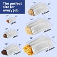 thumbnail image 2 of 50 Count 1-Cup Gusset Mylar Bags with Labels, 11 Mil Total Thickness Long-Term Food Storage Pouches, 7x5 Stand-Up Zipper Heat-Sealable Airtight Packaging - Silver, 2 of 5