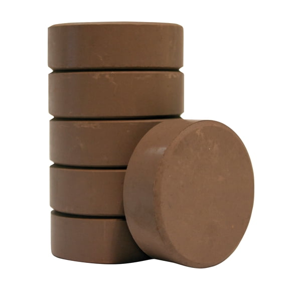 Jack Richeson Large Tempera Cakes, 2-1/4 x 3/4 Inches, Burnt Umber, Pack of 6