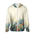 thumbnail image 2 of Lsque Floral Mountain Landscape UPF 50+ Lightweight Sun Protection Men's Women's Long Sleeve Shirt, Hoodie Performance -3X-Large, 2 of 9