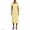 Yellow Bliss Simple Stripe, variant on Women's Cotton Short Sleeve Midcalf Nightgown