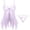 Purple, variant on Levmjia Women's Lace Nightgown Set Deep V Backless Fashion Printed Suspender Adjustable Straps Sleepwear for Honeymoon Underwear Valentine