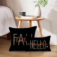 thumbnail image 4 of Black Fall Pillow Covers 18x18 Set of 2 Autumn Harvest Decorative Throw Pillowcases Hello Pumpkin Hello Fall Cushion Covers Farmhouse Holiday Decorations for Sofa/Couch/Porch, 4 of 6