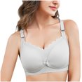 thumbnail image 5 of Ohufall Nursing Bras Ladies Comfortable Breathable No Steel Ring Front Buckle Breastfeeding Bra Woman Underwear, 5 of 7
