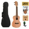 Oscar Schmidt OU2TF Tenor Flame Maple Ukulele, w/ Book Bundle