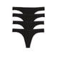 thumbnail image 1 of Tanga Victoria's Secret de Algodón Paquete de 4 Negro XS, 1 of 2