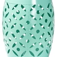 thumbnail image 3 of Baxton Studio Hallie Modern and Contemporary Aqua Finished Metal Outdoor Side Table, 3 of 8
