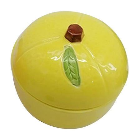 

Lemon Shaped Salad Bowl Ice Cream Bowl Dessert Fruit Breakfast Bowl with Lid