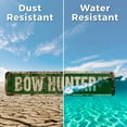 thumbnail image 4 of BOW HUNTER Vintage Style Rustic Street Sign – Arrow Hunt Hunting Animal Crossbow Retro Decorative Wall Sign for Home, Bar, Garage, or Outdoor Use | 6" X 24" Plastic Road Sign, 4 of 5