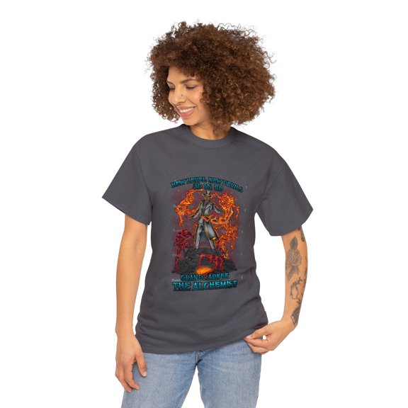 Angels Vs. Demons By Grandmarkee "The Alchemist" Unisex Heavy Weight Tee