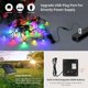 thumbnail image 2 of Rewera Guirnalda de Luces Solares para Exteriores 9M 50 LED, Alimentada por Solar/USB, Guirnaldas de Luces Impermeables IP65, Guirnaldas de Luces con Bolas de Cristal para Patio, Boda, Fiesta,, 2 of 5