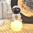 thumbnail image 4 of Lámpara de noche de luna luminosa creativa, luz nocturna de astronauta, 4 of 5