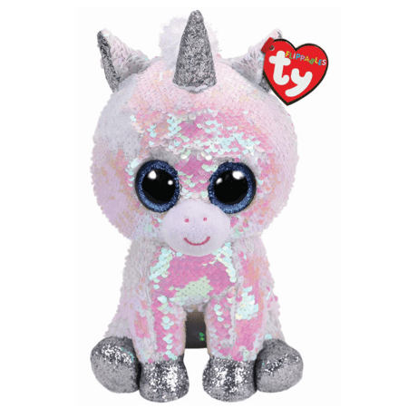 TY flippables Sequin Owl-Moonlight-House Shoes 33/20,6CM Gift Bag 
