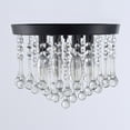 thumbnail image 4 of Aiwen Stylish Luxe Crystal Chandelier Ceiling Lamp Modern Decoration Light Fixture Black, 4 of 9