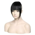 thumbnail image 3 of Clips dans les Cheveux Humains Franges Extensions de Cheveux Air Bangs 3D Cheveux Raides, 3 of 5