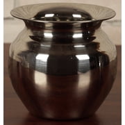 IBA Indianbeautifulart Stainless Steel Vessel Kalash Pot Traditional Auspicious Gift For Hindu Pooja Rituals Handmade Indian Traditional Lota For Puja
