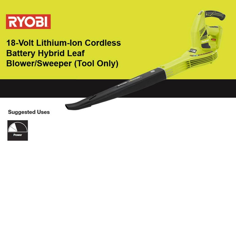 RYOBI Aspirateur/broyeur de feuilles sans fil 40 V Vac Attack avec batterie  5,0 Ah et char