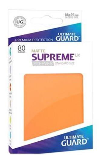 Ultimate Guard SUPREME UX MATTE Standard Card Sleeves Pack of 50 ORANGE 