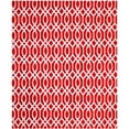 thumbnail image 2 of SAFAVIEH Cedar Brook Dubhan Geometric Cotton Area Rug, Coral/Ivory, 7'3" x 9'3", 2 of 8