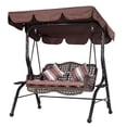 thumbnail image 1 of EIMELI Ruffles Top Rain Cover Waterproof Hammock Sun Shade Outdoor Swing Top Cover, 1 of 10