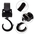 thumbnail image 2 of Ganchos para cochecito de juguete, ganchos para cochecito, ganchos universales para bolsa de pañales para cochecito, rotación de 360°, ganchos grandes para cochecito de compras, ganchos para asiento t, 2 of 5