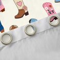 thumbnail image 4 of Feelyou Cowboy Boot Black Out Curtains, Cartoon Bohemian Curtains Pack of 2 (42x63 Each), 4 of 6