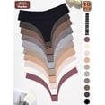 thumbnail image 2 of Tangas Sin Costuras Para Mujer Plus Size, Paleta Multicolor, 10 Piezas, 2 of 6