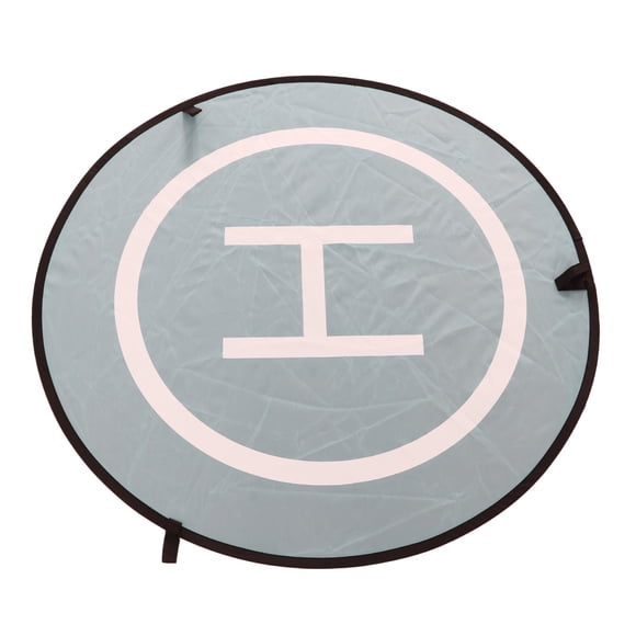 Drone Landing Pad, Nylon Round Double Sided Waterproof 75cm Diameter Portable Drone Slogan Landing Pad For Lawn