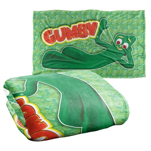 Gumby Chilling Silky Touch Super Soft Throw Blanket 36" x 58"