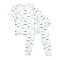 thumbnail image 1 of Coccoli Cotton-Modal Long Sleeve Pyjamas - Ocean Life on Cream (3 Years, 30-34 lbs), 1 of 2