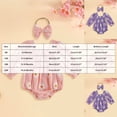 thumbnail image 3 of 12-18 Months Newborn Baby Girl Floral Romper Long Sleeve Ruched Romper With Headband, 3 of 7