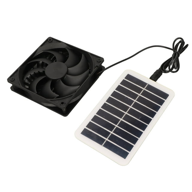 Solar Panel Fan, Efficient Solar Power Panel Exhaust Fan Energy Saving For Pet Houses For RVs
