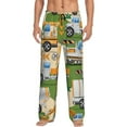 thumbnail image 1 of Fotbe Construction Machinery1 Pantalones de Pijama para Hombre, Pantalones de Dormir, Pantalones de Casa con Cintura Ajustable y Bolsillos-3X-Large, 1 of 6