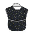 thumbnail image 2 of Hirioo Constellation for Baby Waterproof Pocket Bib Adjustable Closed for Babies Toddlers with Large Pocket 6-24Months, 2 of 8