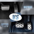 thumbnail image 3 of Car Foot Pedal Pads Accelerator Gas Brake Pedal Cover Kit for Subaru Impreza GE GH GR GV Forester SG SH SJ Silver Tone, 3 of 7