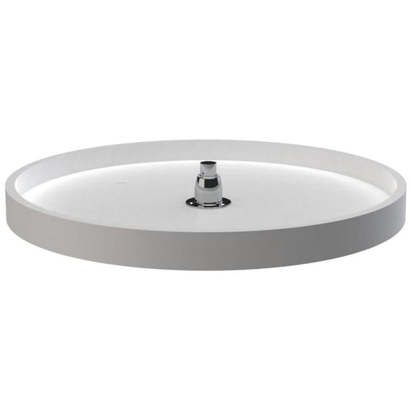 Rev-A-Shelf 6621-24-52 Classic 1 Shelf 24" Full Circle Lazy Susan - White