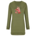thumbnail image 4 of Sweatshirt Dress Women Casual Crewneck Long Sleeve Pullover Sweater Tops Women's Fall Fashion Mini Tshirt Dress, 4 of 6