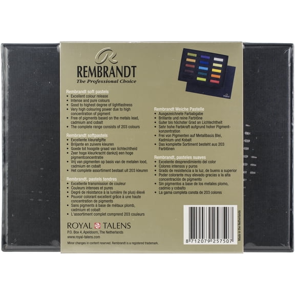 Rembrandt Pastel 15 Color Half Stick Set