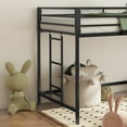 thumbnail image 3 of Adam junior twin loft bunk black，74"-75" long and 37.5"-38.5" wide，Suitable for and bedrooms, 3 of 17