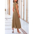 thumbnail image 2 of PRETTYGARDEN Women's 2 Piece Summer Outfits Dressy Casual Knit Short Sleeve Crop Top High Waist Midi Skirt Set, 2 of 8