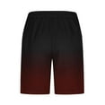 thumbnail image 3 of Ecqkame Men Casual Beach Shorts Drying Elastic Waist Drawstring Swimming Shorts Lightweight Outdoor Sports Pants with Pockets Wine M, 3 of 4