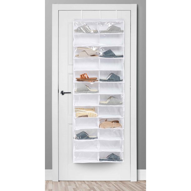 Mainstays 24Pocket Clear Shoe Storage Organizer, 1 Each