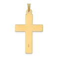 thumbnail image 4 of Finest Gold 14K Yellow Gold Polished Wood Texture Solid Cross Pendant, 4 of 4